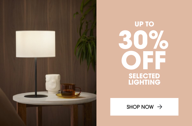 Up to 30% off selected Lighting