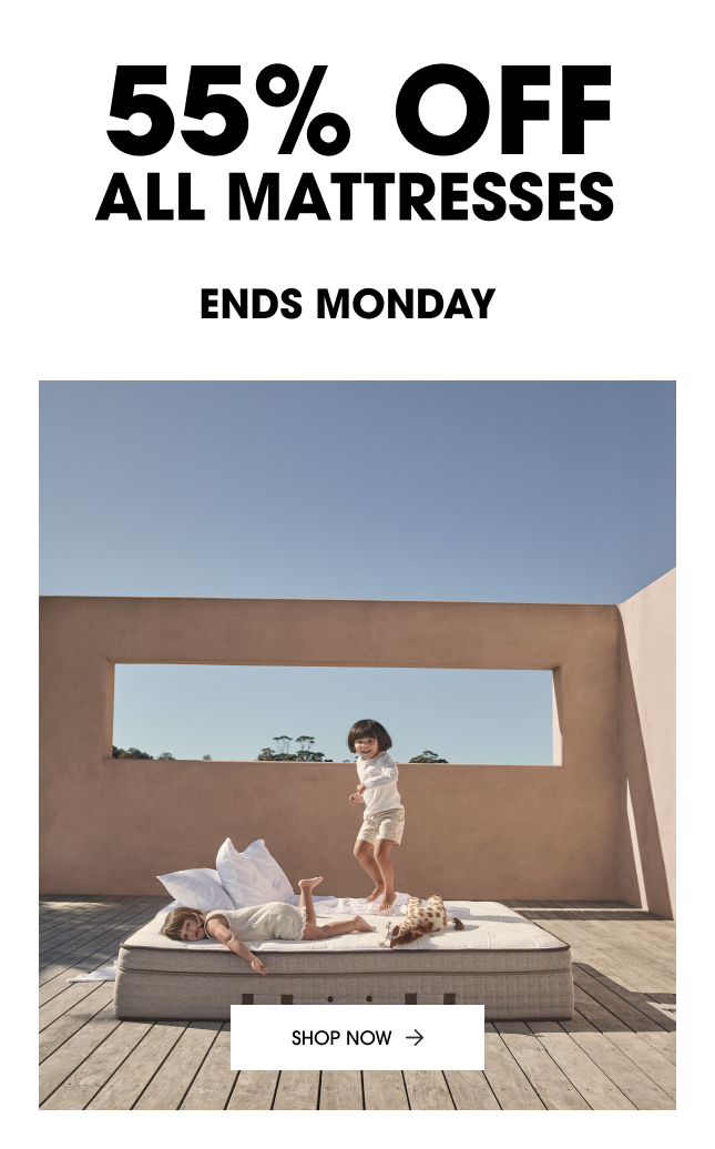 55% off mattresses