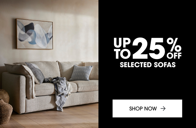 Up to 25% off selected sofas