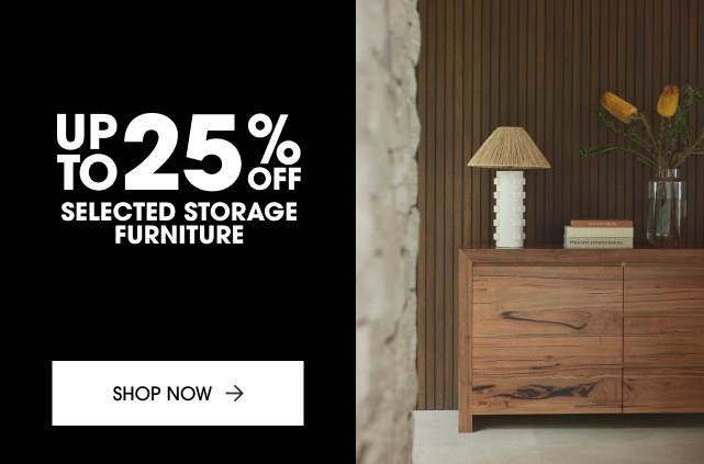 Up to 25% off selected storage furniture 