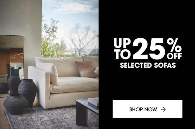 Up to 25% off selected sofas