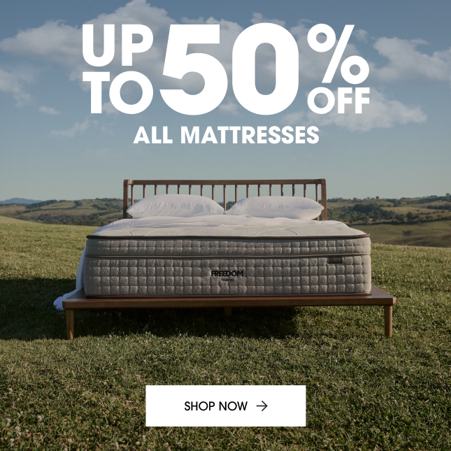 Up to 50% off all mattresses