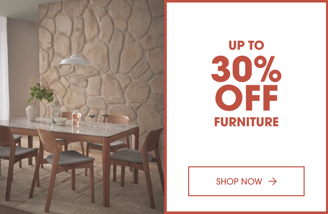 Save up to 30% off furniture 