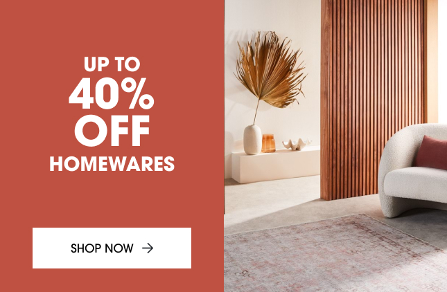 Save up to 40% off homewares