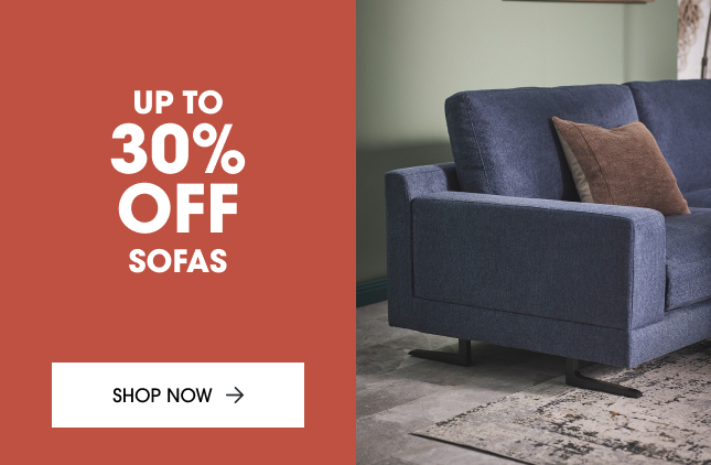 Save up to 30% off sofas