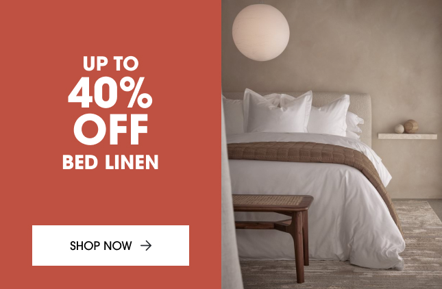 Up to 40% off bed linen