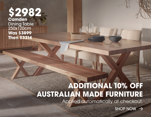 Additional 10% off Australian Made Furniture