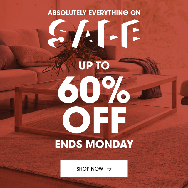 ABSOLUTELY EVERYTHING ON SALE UP TO 60% OFF